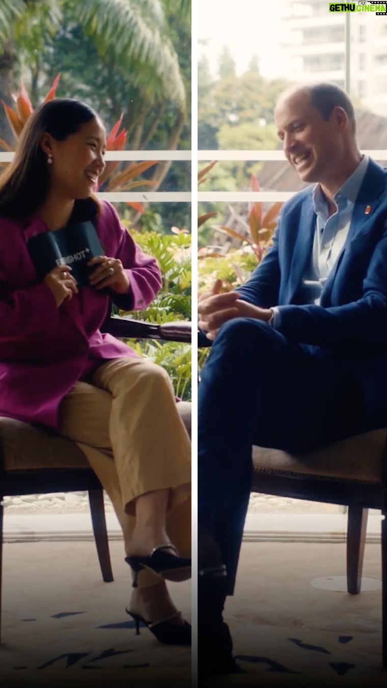 William, Prince of Wales Instagram - ‘This or That!’ Earthshot edition Prince William and Earthshot Prize correspondent @sophfei discuss optimism, action and all things Awards. Head over to #EarthshotPrize @YouTube channel via link in bio for the full conversation! Singapore