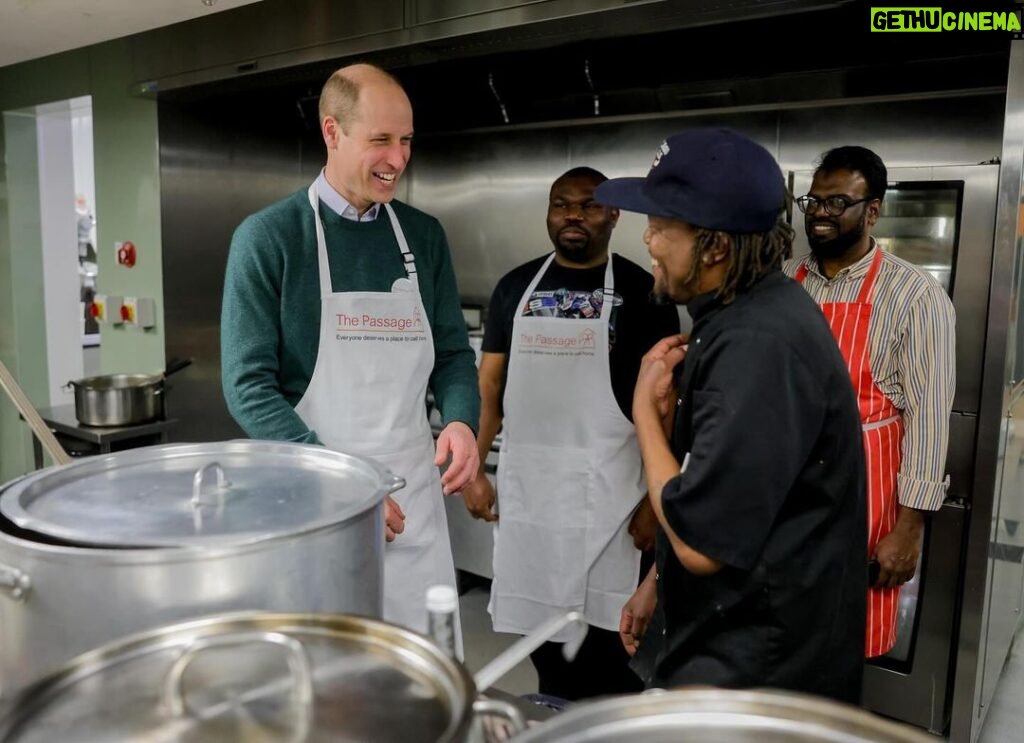 William, Prince of Wales Instagram - A pleasure to join volunteers serving Christmas lunch at @passagecharity yesterday. The Passage’s Resource Centre supports an average of 100 individuals a day whilst their new project, No Night Out, is reframing homelessness as a public health issue, helping people into emergency hotel accommodation. Together we can end homelessness. @homewardsuk The Passage Charity