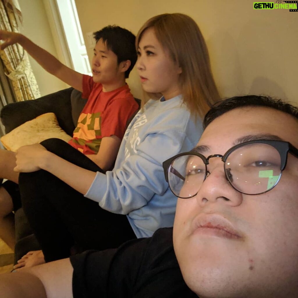 William Li Instagram - I was told to post more So here is a picture of toast talking business with yvonne