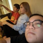 William Li Instagram - I was told to post more So here is a picture of toast talking business with yvonne