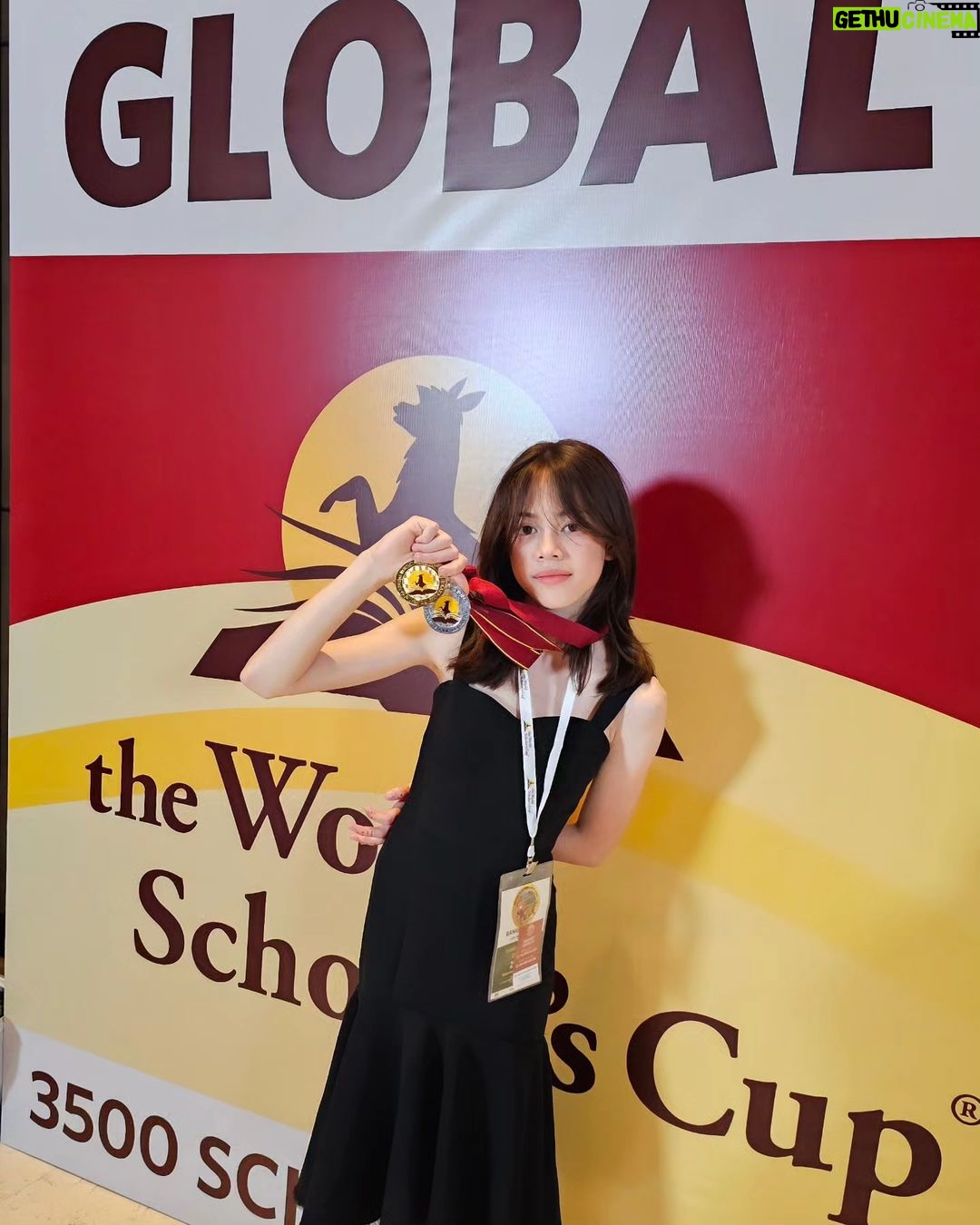 Wulan Guritno Instagram - Congratulations my love So proud of you my baby girl, 1 gold medal for scholar's challenge , 1 silver medal for debate . And qualified for the final round 'the tournaments of the Champions at YALE USA' Well done. Keep up the good work, Dream big , fly high ,reach for the stars 🚀⭐️ #worldscholarscup #globalround2023 Bangkok, Thailand
