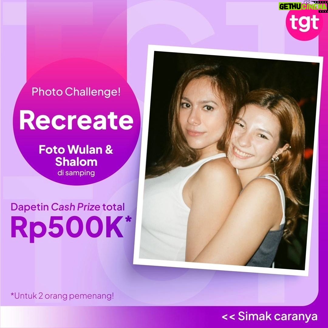 Wulan Guritno Instagram - 🚨GIVEAWAY ALERT 🚨 Yuk follow @TGT.IDN dan menangin hadiahnya! Caranya gampang, kamu tinggal recreate foto Wulan & Shalom diatas, post di feed kamu, dan tag @TGT.IDN . Untuk syarat & ketentuannya bisa kamu swipe ya! Periode Giveway ini berlangsung dari tanggal 23-25 February 2024 dan 2 orang pemenangnya bakal diumumin di IG LIVE @TGT.IDN tanggal 26 February 2024 jam 7 malam! Have fun & good luck! 💖✨
