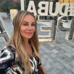 Xenia Seeberg Instagram – Good morning everyone. The Opera district. Our new neighborhood! How do you like the cone art behind me? Have a nice weekend my friends. 
#dubai #burjkhalifa #dubaiopera #downtowndubai #dubaidowntown The Opera District