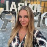 Xenia Seeberg Instagram – Good morning everyone. The Opera district. Our new neighborhood! How do you like the cone art behind me? Have a nice weekend my friends. 
#dubai #burjkhalifa #dubaiopera #downtowndubai #dubaidowntown The Opera District