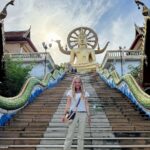 Xenia Seeberg Instagram - Glücklich zurück in Thailand mit meiner Mama und Phili. Heute besuchen wir den Golden Buddha. Happy to be back in Thailand with my Mom and Phili for a few weeks … Do you think we look much alike? #kohsamui #thailand #familytime #familyfirst #familygoals #motheranddaughter #bestager #bestagermodel #50plusandfabulous #70plusandfabulous BIG Buddha Temple at Koh Samui