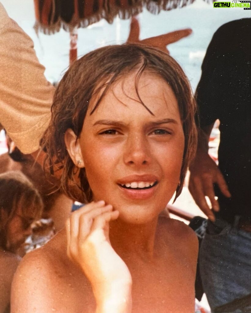 Xenia Seeberg Instagram - Little me! At the age of 14 in Italy at Lago Maggiore. I guess the water was cold… And at age 12 in Begur, Northern Spain. I can’t believe this is more than 40 years ago. Do you recognize me? #tbt #throwbackthursday #littleme #childhoodmemories Lago Maggiore - Italia