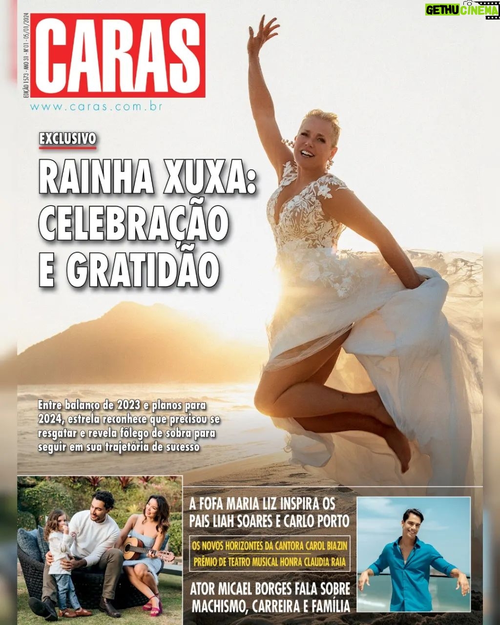 Xuxa Instagram - Na capa de CARAS desta semana, @xuxameneghel abre as portas de 2024 cheia de projetos. A eterna Rainha celebra o início de mais um ano se prepara para cair na estrada com nova turnê, segunda edição de seu navio, além de produções para o streaming. E mais... Micael Borges comemora fase de plenitude profissional com destaque em Fuzuê / Carol Biazin faz balanço de vida e carreira / Liah Soares e Carlo Porto renovam energia com a filha Maria Liz Já disponível nas bancas físicas e digitais!