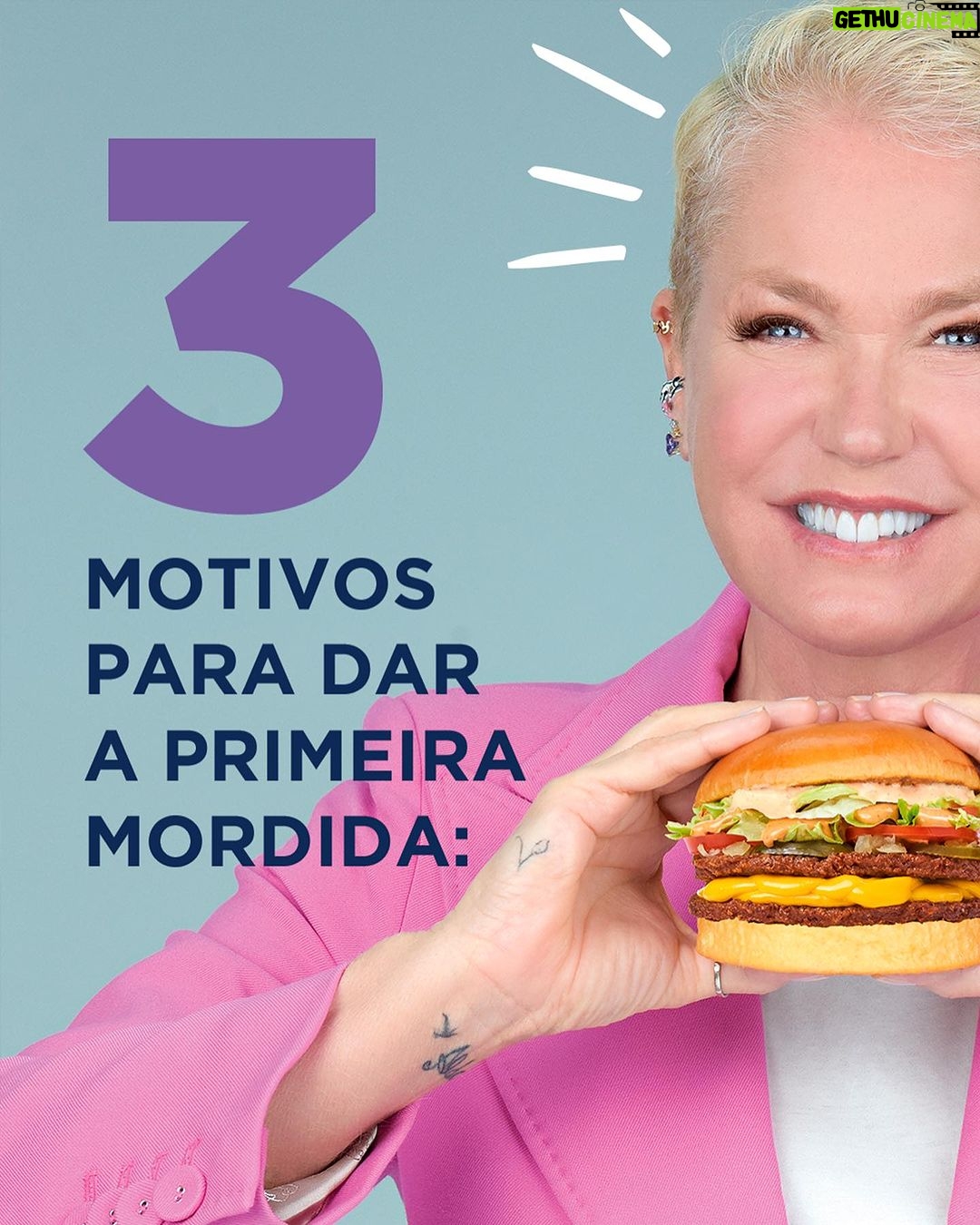 Xuxa Instagram - Arrasta pro lado e vem ver 3 motivos pra você dar a primeira mordida ainda hoje. Prometo que você vai amar! 💜