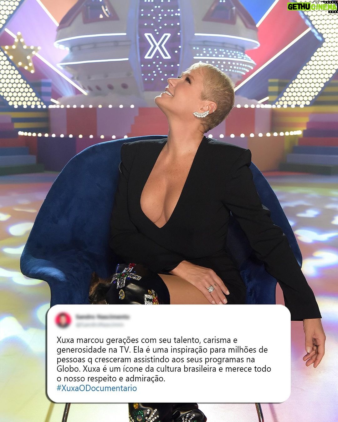 Xuxa Instagram - Bgda pelo carinho… ❤ E hj a noite tem mais (dps do BBB) 💋❌ #DocXuxa @tvglobo @globoplay