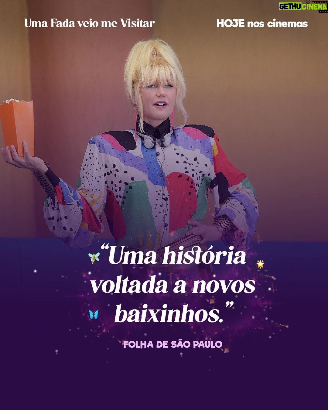 Xuxa Instagram - Emoção, magia e muita diversão estão te esperando nesse final de semana, nos CINEMAS! 💖🧚♀️ Assista #UmaFadaVeioMeVisitar HOJE, somente nos cinemas. Ingressos no link da bio! 🍿