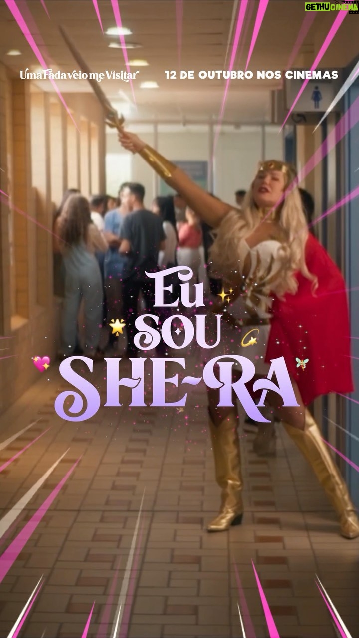 Xuxa Instagram - Pelos poderes de Grayskull, ELA TEM A FORÇA! ⚔️ Melhor que Xuxa de volta aos cinemas, é ver Xuxa de She Ra! ✨ #UmaFadaVeioMeVisitar, estreia 12 de outubro somente nos cinemas. 🍿