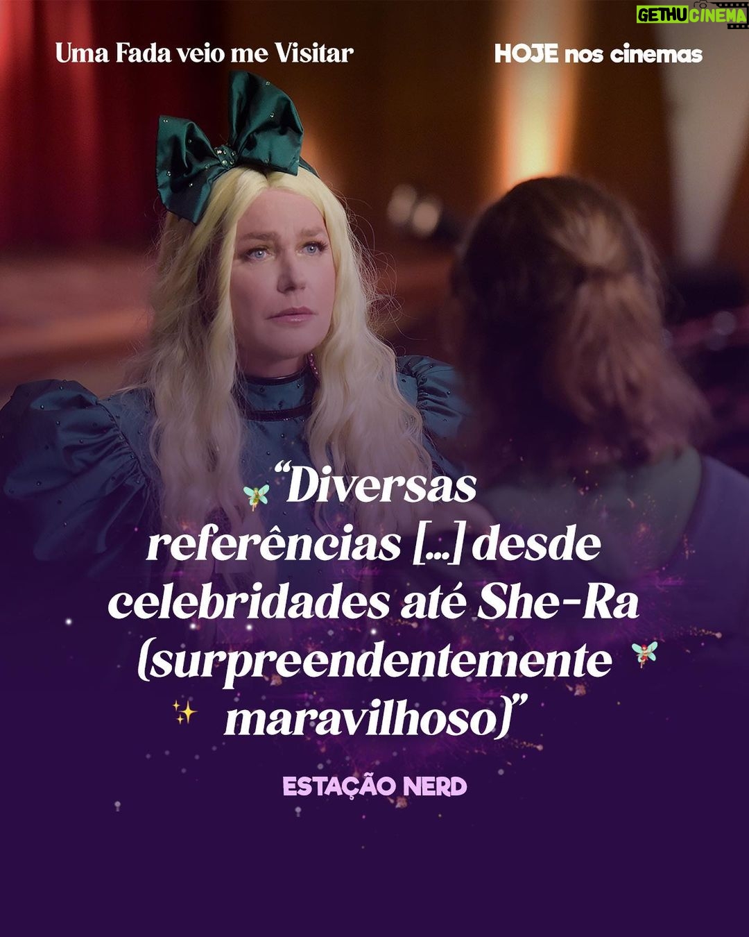 Xuxa Instagram - Emoção, magia e muita diversão estão te esperando nesse final de semana, nos CINEMAS! 💖🧚♀️ Assista #UmaFadaVeioMeVisitar HOJE, somente nos cinemas. Ingressos no link da bio! 🍿