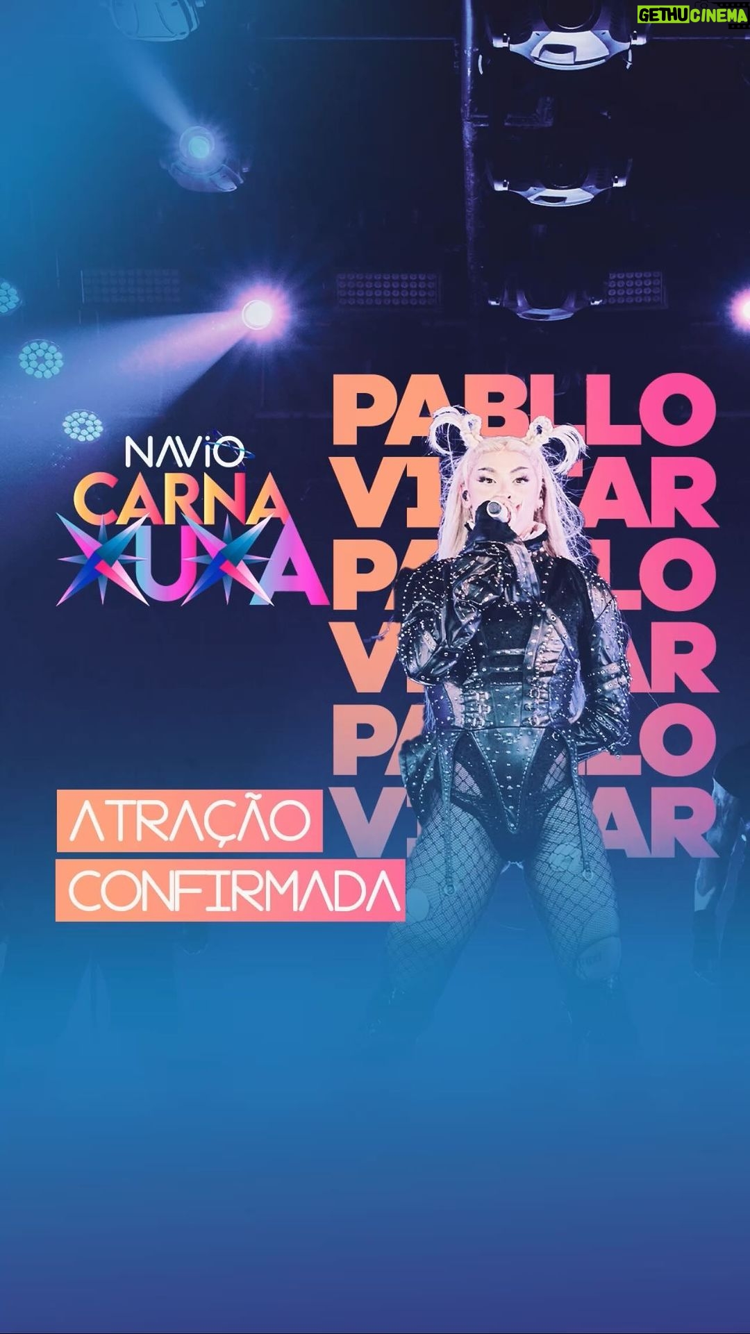 Xuxa Instagram - Embarque nessa com @pabllovittar ❤️🔥⚓🌈 É isso mesmo! @pabllovittar também fará desse o maior carnaval a bordo já vivido! Junte-se a nós e venha celebrar o amor como nunca antes! 🚢✨💋 Garanta já a sua cabine! 🗓️ De 22 a 26 de fevereiro de 2024 🎟️ www.naviodaxuxa.com.br @xuxameneghel #CarnaXuxa #Carnaval2024 #NaviodaXuxa #xuxameneghel #xuxa #ouçaosomdosoceanos @promoacaooficial