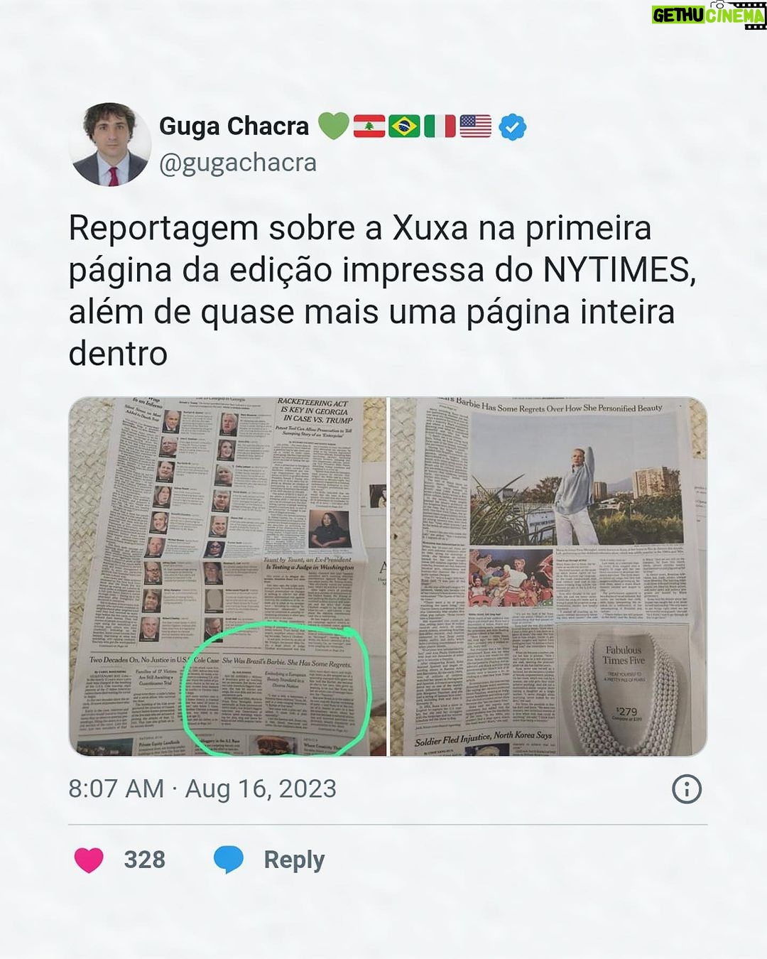 Xuxa Instagram - Nossa gente, tô tão feliz com o resultado de tudo que tá acontecendo comigo... SEMPRE disse que sou uma privilegiada, amada por Deus. Obrigada por tudo, esse post é GRATIDÃO! Que Deus devolva em dobro tudo que tô recebendo (isso serve pros haters tb hehehe) 💋