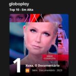 Xuxa Instagram - É xuxexo que fala? 🤩❤ Xuxa O Documentário, Criança Esperança e Super Xuxa Contra Baixo Astral ocupam 3 lugares no top 10 do @globoplay 😍❌ Quem já viu todos??? Equipe X