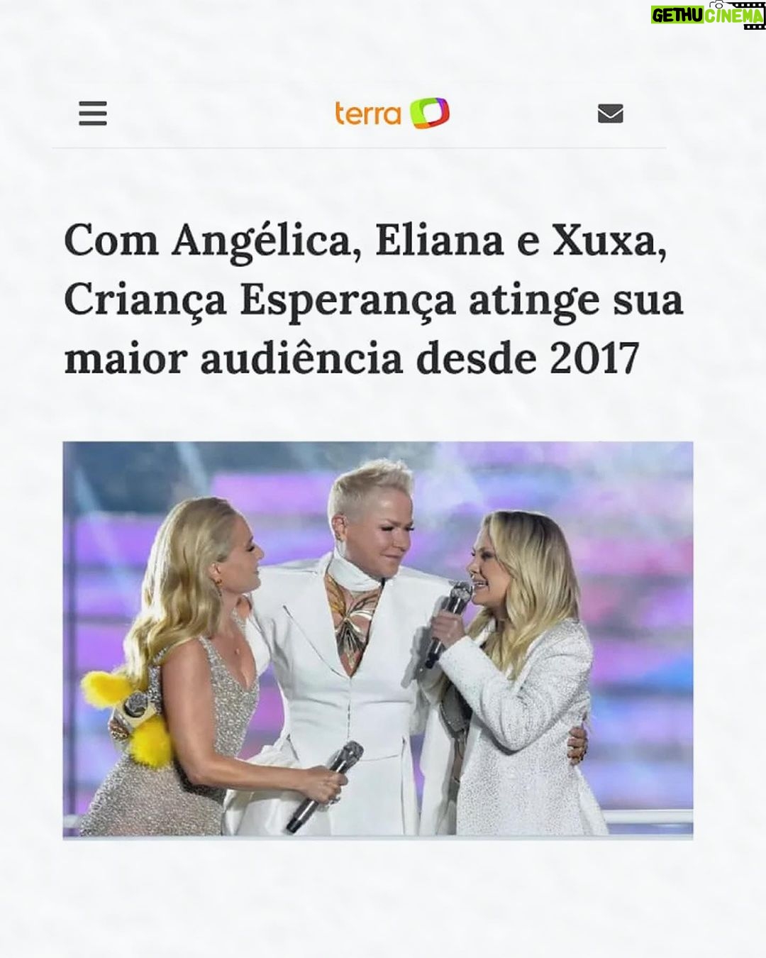 Xuxa Instagram - Nossa gente, tô tão feliz com o resultado de tudo que tá acontecendo comigo... SEMPRE disse que sou uma privilegiada, amada por Deus. Obrigada por tudo, esse post é GRATIDÃO! Que Deus devolva em dobro tudo que tô recebendo (isso serve pros haters tb hehehe) 💋