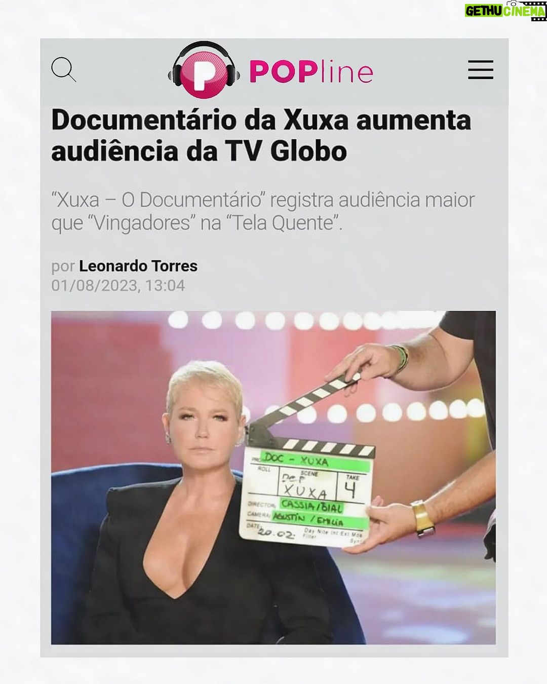 Xuxa Instagram - Nossa gente, tô tão feliz com o resultado de tudo que tá acontecendo comigo... SEMPRE disse que sou uma privilegiada, amada por Deus. Obrigada por tudo, esse post é GRATIDÃO! Que Deus devolva em dobro tudo que tô recebendo (isso serve pros haters tb hehehe) 💋
