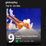 Xuxa Instagram - É xuxexo que fala? 🤩❤ Xuxa O Documentário, Criança Esperança e Super Xuxa Contra Baixo Astral ocupam 3 lugares no top 10 do @globoplay 😍❌ Quem já viu todos??? Equipe X