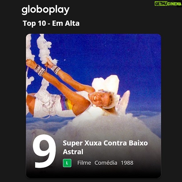 Xuxa Instagram - É xuxexo que fala? 🤩❤ Xuxa O Documentário, Criança Esperança e Super Xuxa Contra Baixo Astral ocupam 3 lugares no top 10 do @globoplay 😍❌ Quem já viu todos??? Equipe X