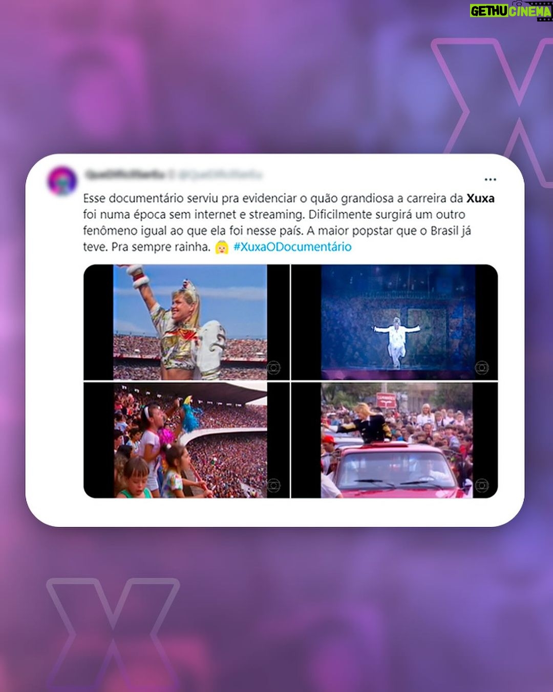 Xuxa Instagram - Esse carinho não tem preço... Bgda 💋❌❤ #DocXuxa @tvglobo @globoplay