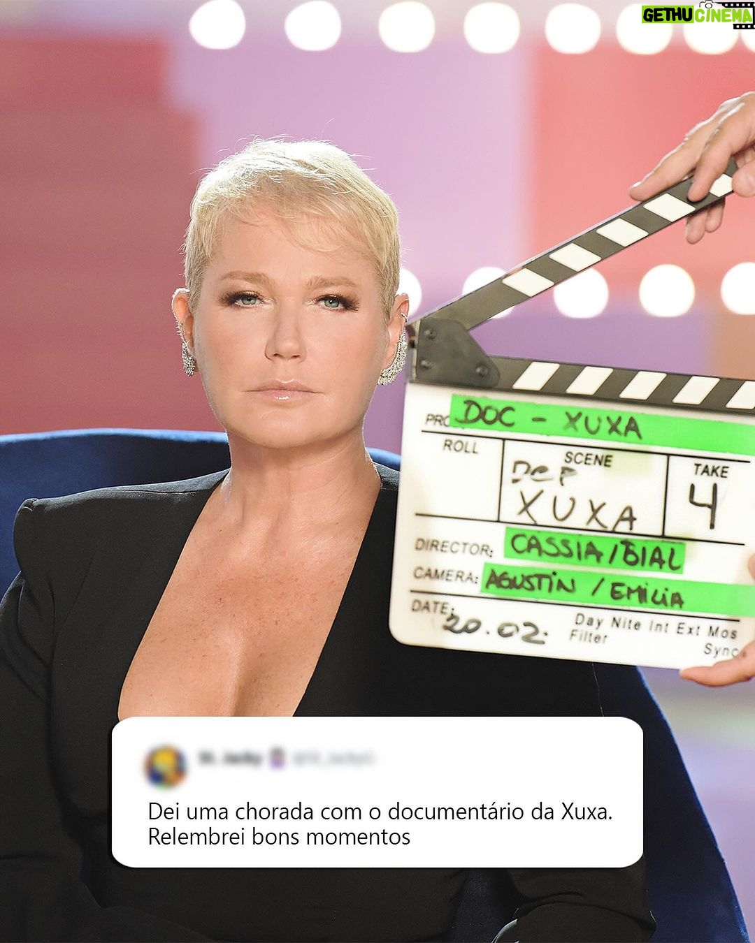 Xuxa Instagram - Bgda pelo carinho… ❤ E hj a noite tem mais (dps do BBB) 💋❌ #DocXuxa @tvglobo @globoplay