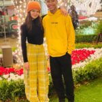 YaYa Gosselin Instagram - We both showed up to the joint wearing black and yellow with green shoes and it wasn’t even planned. Maybe telepathic fashion is our superpower @isaiahrussellbailey lol! 🖤💛💚 #friendsforlife Katsuya Glendale