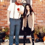 YaYa Gosselin Instagram – Down below and up above. In harmony and rhythm. The god sang his song of love, and the world sang it with him. 🌹 #hadestown #halloween #orpheus #eurydice #daddydaughter Hadestown