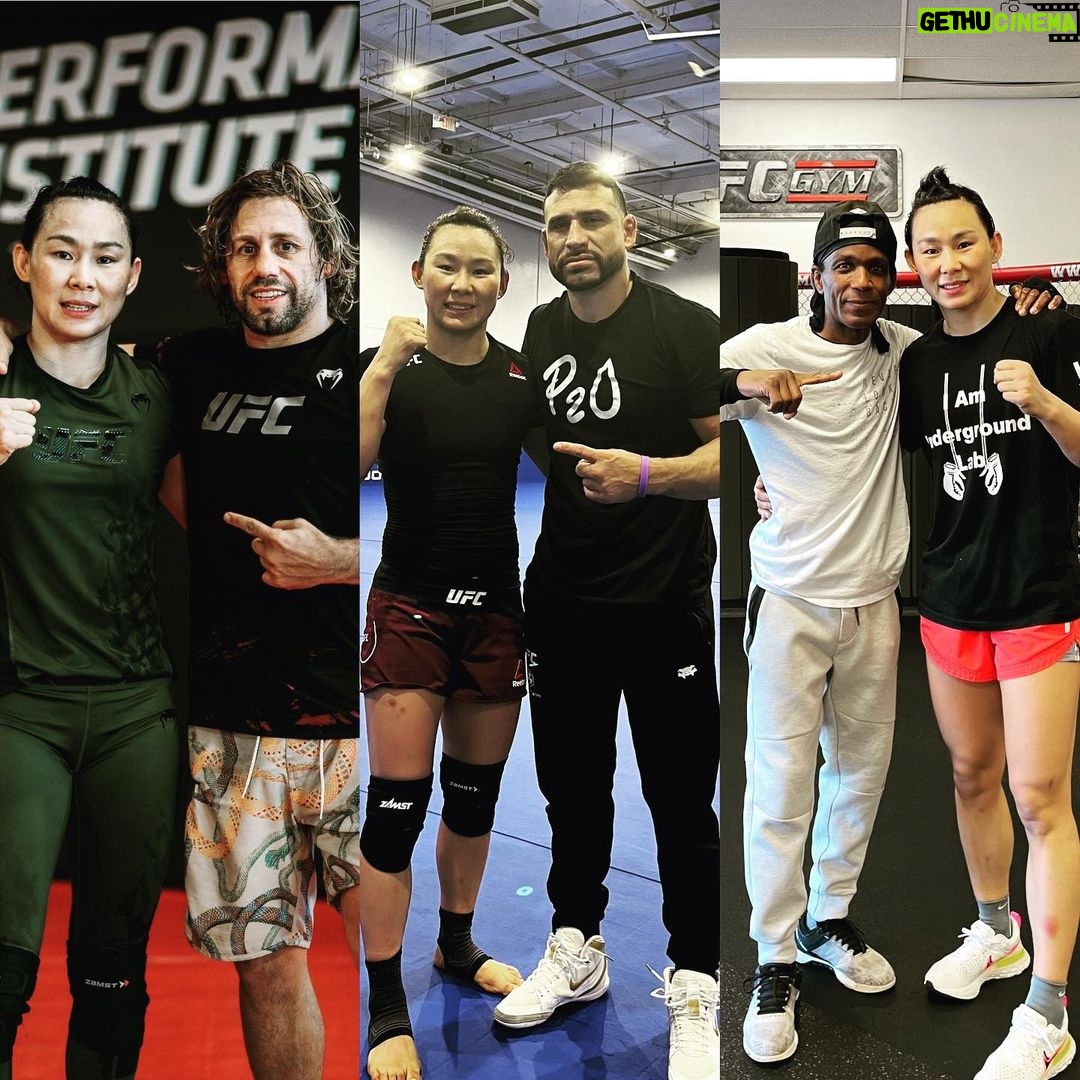 Yan Xiaonan Instagram - 很棒的教练!很好的团队!我很喜欢你们✌️ Great coaches! Good team! I love you all✌️ @urijahfaber @lastcall155 @undergroundlabfc @teamalphamalemma