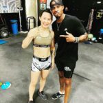 Yan Xiaonan Instagram - Got my Saturday work in. This guy @gamefitsac keeps me prepared at all times!