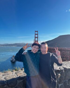 Yan Xiaonan Instagram - Golden Gate Bridge. 
Good weather ☀️☁️ good mood 😉✌️