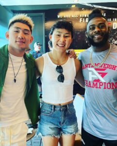 Yan Xiaonan Instagram - An very informative day @ufcpi , and met many friends here! 🙌 Let’s enjoy the international fight week! 😊 #ufc #ufc290 #fightweek UFC Performance Institute