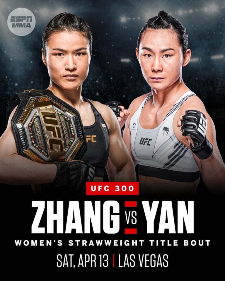 Yan Xiaonan Instagram - Zhang Weili will defend her strawweight title against Yan Xiaonan at UFC 300, Dana White announced.