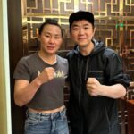 Yan Xiaonan Instagram - Finally got to meet Da Peng! A big comedy star in China, also is a huge fight fan! 😃今天开心见到煎饼侠了 Beijing, China