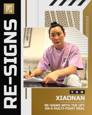 Yan Xiaonan Instagram - New UFC contract signed 🖋️ Thanks to my team 🫶 2023 will be a big year 🏆
Let’s go!🔥
