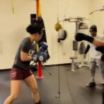 Yan Xiaonan Instagram - Speed, power, precision🥊 Appreciate my team help me being excellent every single day.💯 Let’s show some grrl power!👊@grrrl_clothing #borntofight #grrlpower #mma #boxing #training #hardworking