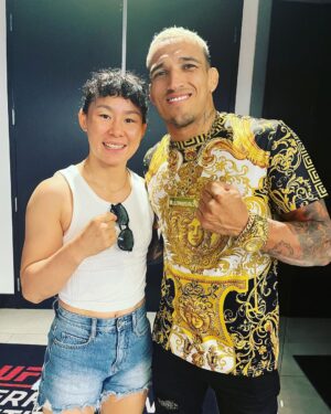 Yan Xiaonan Instagram - An very informative day @ufcpi , and met many friends here! 🙌

Let’s enjoy the international fight week! 😊

#ufc #ufc290 #fightweek