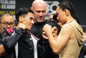 Yan Xiaonan Instagram - UFC288 press conference. The energy is amazing. I like New Jersey! 🫶

Can’t wait this Saturday night! @ufc 👊

#UFC288 #newjersey #newark #borntofight
