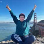 Yan Xiaonan Instagram - Golden Gate Bridge. Good weather ☀️☁️ good mood 😉✌️
