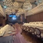 Yana Rudkovskaya Instagram - Magical dinner presented by @bilanofficial & @chi_pa Amazing dress by my friend @arti_oganian @canach_official ✨✨✨💛