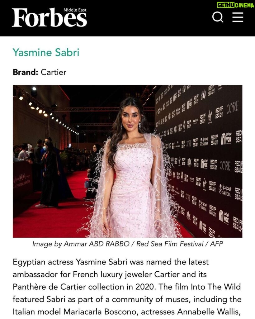 Yasmin Sabri Instagram - Thank you @forbesmiddleeast ❤️
