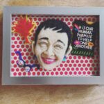 Yasuko Mitsuura Instagram - 西加奈子さんが帰国するときに作ったかなこちゃんブローチよ。