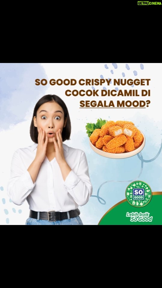 Yayan Ruhian Instagram - So Good Crispy Chicken Nugget cocok dicamil di segala mood? YUP, karena rasanya yang super uenak dan sensasi bubble crumbsnya yang super crispy bikin mood baik atau burukmu jadi lebih baik. Dijamin ππΌ #CrispyNugget #NagetKrispi #CrispyChickenNugget #NagetAyamKrispi #Nugget #Naget #Camilan #Snack #Mood #Yayan #YayanRuhian #SoGood #LebihBaikSoGood