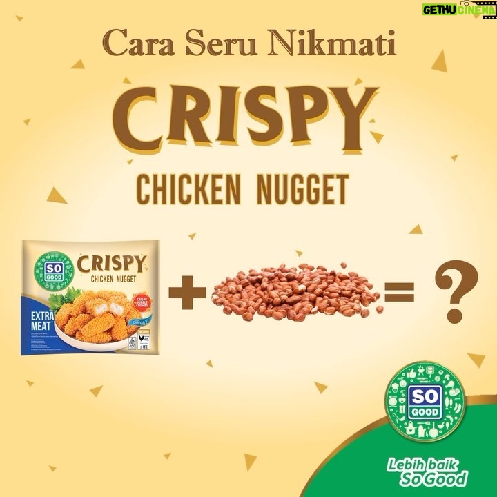 Yayan Ruhian Instagram - Cara nikmati Crispy Chicken Nugget ala So Good yang ini juga gak kalah seru: dicocol saus kacang, pasti makin maknyus! Cocok dimakan sebagai camilan atau jadi teman nasi, lontong dan sate, ketoprak, sampai gado-gado 😃 Ayo komen cara seru nikmati So Good Crispy Chicken Nugget ala kalian di bawah 👇 #CrispyChickenNugget #NagetAyamKrispi #ChickenNugget #NagetAyam #PeanutSauce #SausKacang #sogood #lebihbaiksogood #greget