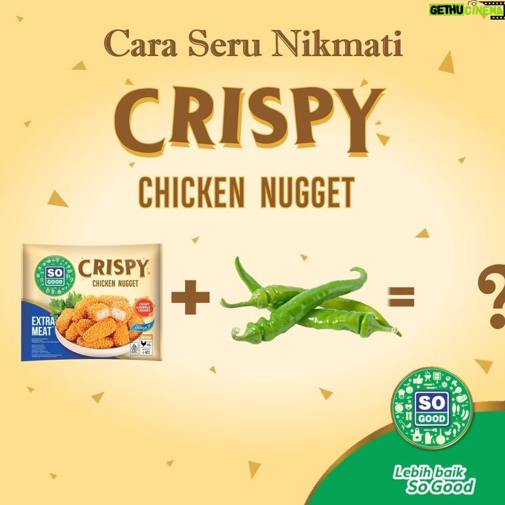 Yayan Ruhian Instagram - Ini dia cara seru nikmati Crispy Chicken Nugget ala So Good: dicocol atau disiram dengan cabai hijau, pasti makin mantap! Cocok dimakan sebagai lauk, khususnya buat kalian yang suka pedas level sedang 👌 Ayo komen cara seru nikmati So Good Crispy Chicken Nugget ala kalian di bawah 👇 #CrispyChickenNugget #NagetAyamKrispi #ChickenNugget #NagetAyam #CabaiHijau #GreenChilli #sogood #lebihbaiksogood #greget