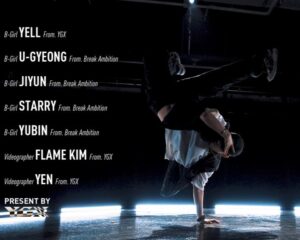 Yell Instagram - _ The first project with Korea Bgirls 댄서들을 위한 선물 같았던 제시언니 명곡에 비걸들만이 낼 수 있는 멋으로 꼭 작품을 만들고 싶었는데 브레이크 엠비션 덕분에 아주 멋들어진 영상을 남겨봤습니다! 프로젝트 진행하는 데 많은 도움을 주신 YGX, 온 몸을 던져가며 멋지게 찍어주신 감독님들, 그리고 연습 때부터 고생하신 브엠 멤버들 모두 감사드려요❄️❤️ _ #ColdBlooded - #Jessi @jessicah_o Director/Choreographer YELL @yell_yeri_kim Break Ambition Bgirls Starry @starry_bka Jiyun @2inji_bka Yubin @ubiiiin_bka Ugyeong @ouo_ugyeong Videographer Flame Kim @flame_s.h YEN @naaaaa_yen Present by @ygx_official
