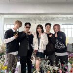 Yesung Instagram - I'm with my cute younger siblings again this time. #Floral_Sense 🌸 (Feat. Winter of aespa , wave to earth ) D -2