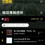 Yesung Instagram - KKBOX 200주 연속 🙏🏻 真的很感谢。#ELF