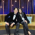 Yoon Ji-min Instagram - 남자턱시도 피팅하다 사랑에 빠졌어요 남편한테 사랑에 빠져야하는데ㅋㅋㅋ . . #tvn #우리들의차차차 #쌈바부부 #권해성 #윤지민 그리고 #로드앤테일러 #장부자대표님 #🙏
