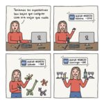 Yorokobu Instagram - Esta galería es solo un snack de todas las dificultades que tienen los jóvenes para incorporarse al mundo laboral y para mantenerse en él sin precariedad. Podríamos seguir con más crisis y movidas, pero mejor lo dejamos para otro capítulo, ¿no, @lauraarbol_? 😵‍💫 Este post está patrocinado por @bbva_espana y su cuenta joven con la que intentan que esta situación sea menos difícil. Puedes abrirla sin tener que domiciliar nómina ni recibos, es todo 100% online y su tarjeta débito no tiene comisiones ni condiciones de mantenimiento. #CompromisoBBVA