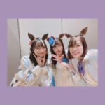 Yoshino Aoyama Instagram - #1231 🐎🟣 ・ #ももいろ歌合戦 #ウマ娘プリティーダービー #ツルマルツヨシ 役 ・ #ゆるぱか組 #ガチダンス組 #たくさん助けられました #たくさん話せました #愛す ・ #山下七海 #会えてよかった #愛す ・ #青山吉能 #愛す